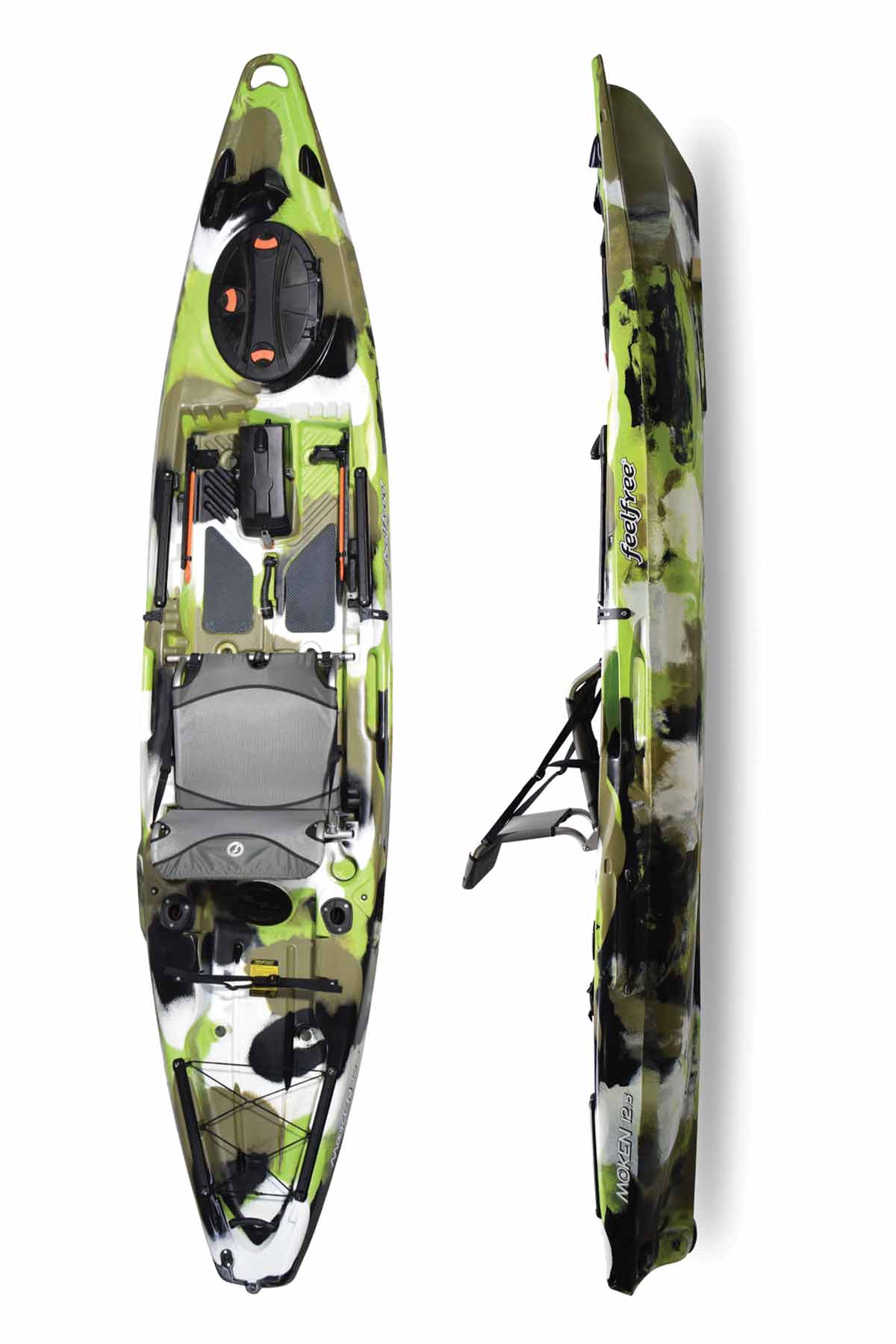 Feelfree Moken 12.5 V2 Sit on Top Kayak Lime Camo