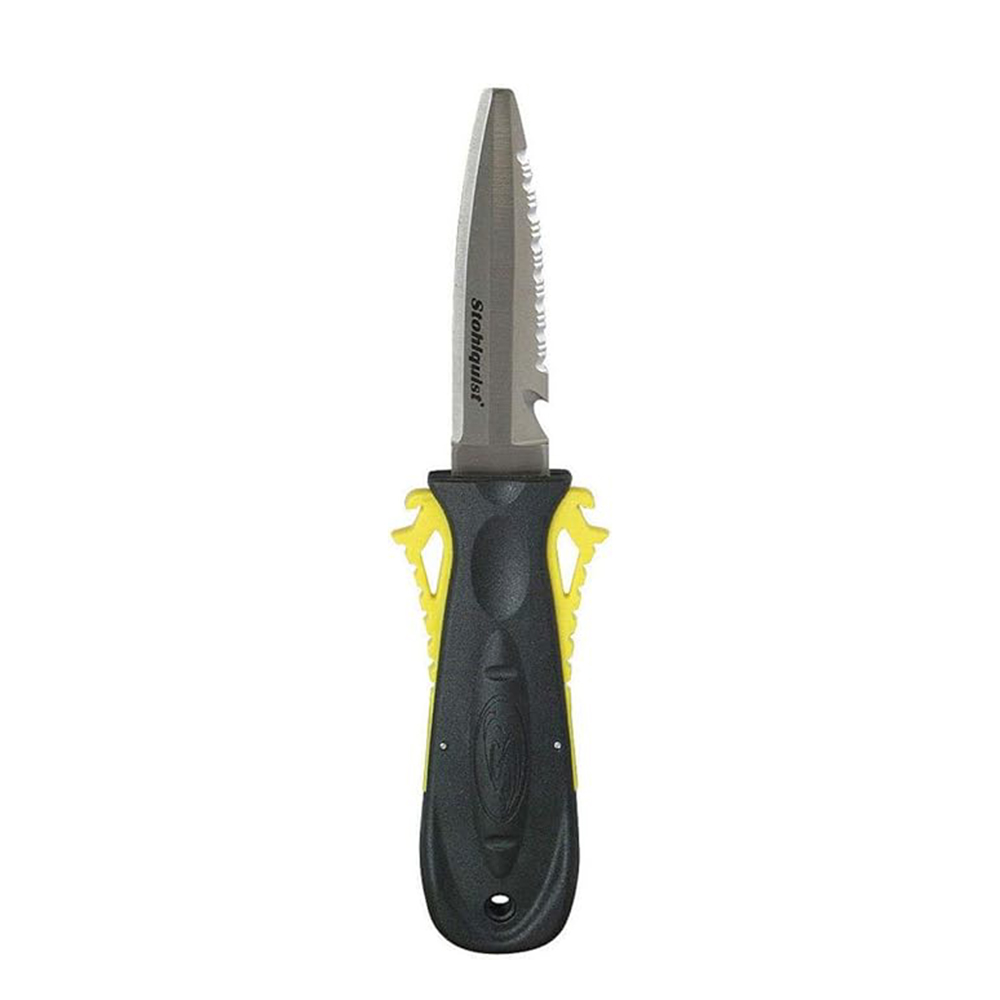 rescue knife blunt stohlquist red yellow